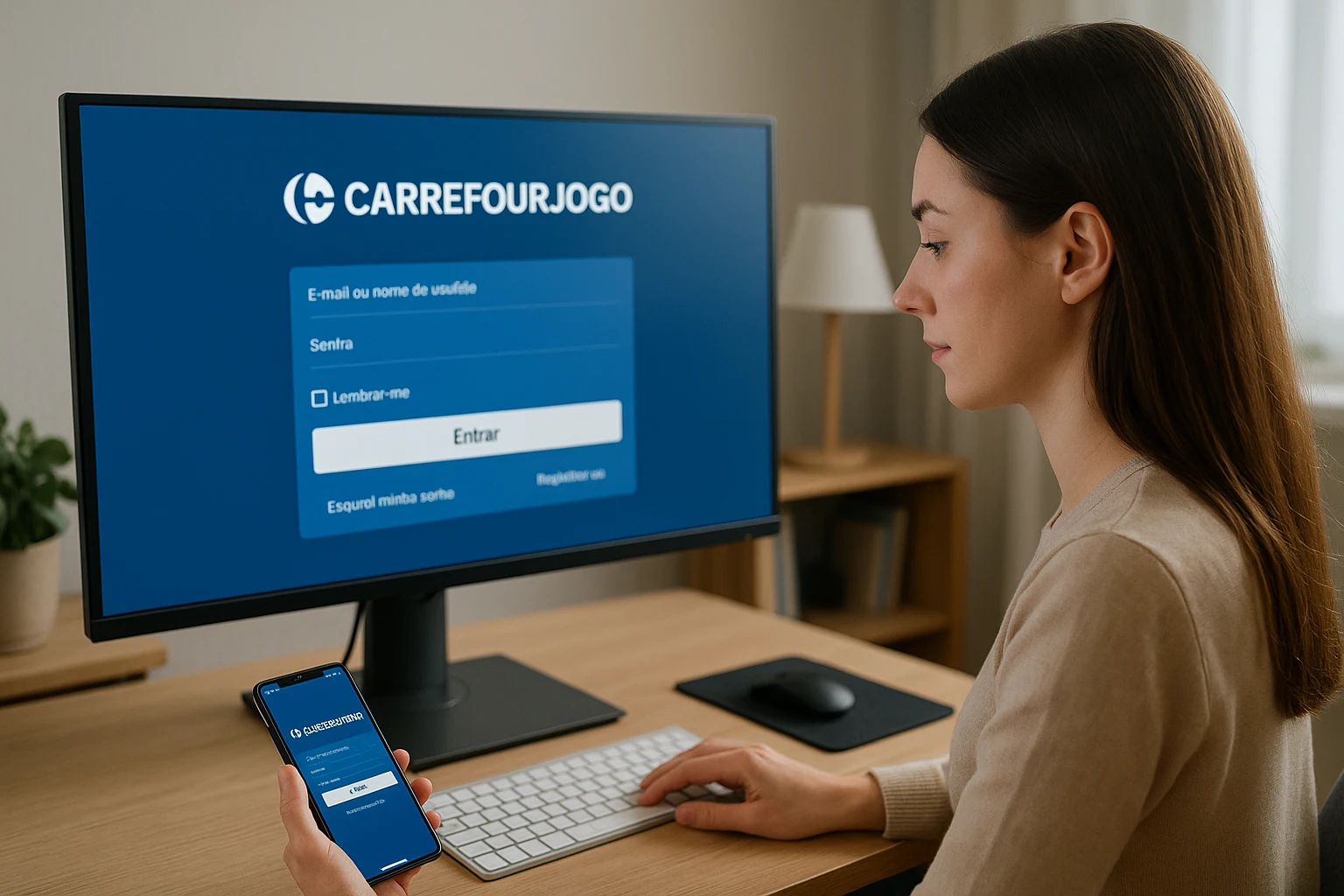 Criar uma nova Conta no plataforma CARREFOURJOGO