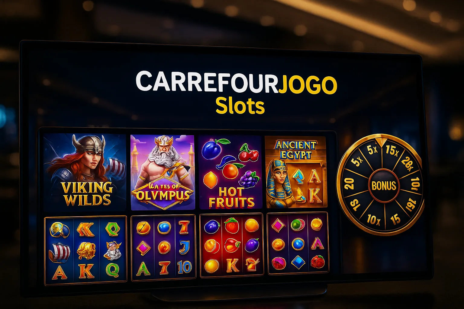 Explore o mundo das slot machines no CARREFOURJOGO Casino